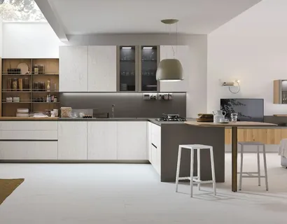 Cucina Moderna con penisola Natural 12 di Stosa