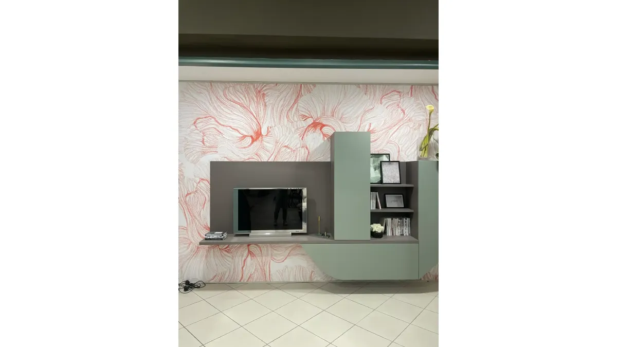 parete attrezzata velvet onda b4 artigianmobili