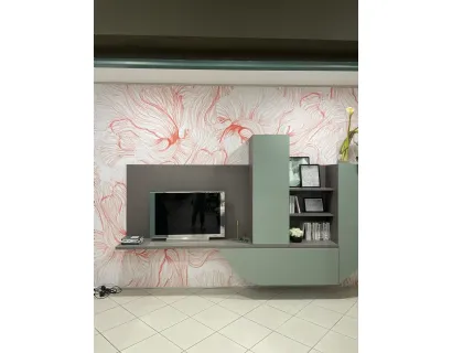 parete attrezzata velvet onda b4 artigianmobili