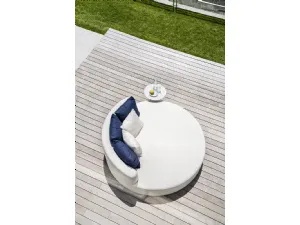 Divano Divano Belt Daybed Compact in tessuto imbottito di Varaschin 