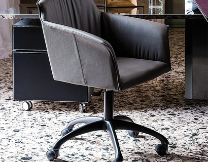 Sedia operativa girevole Tyler Wheels di Cattelan Italia